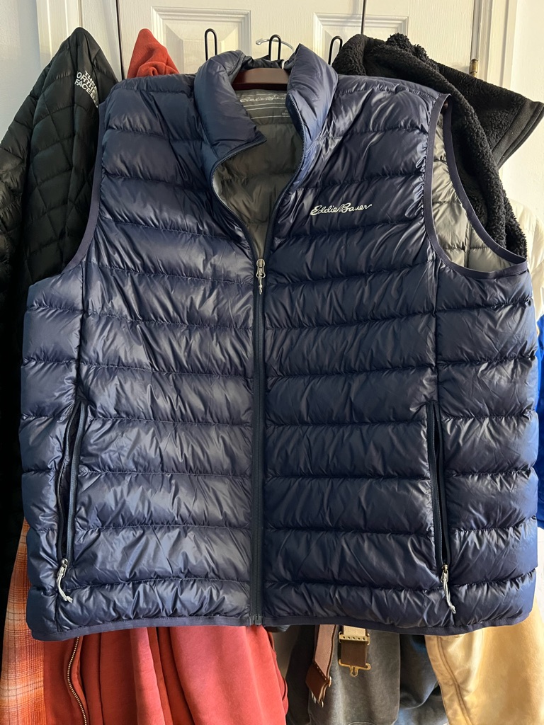 Eddie Bauer Quilted Down Puffer Vest - Men's Xl